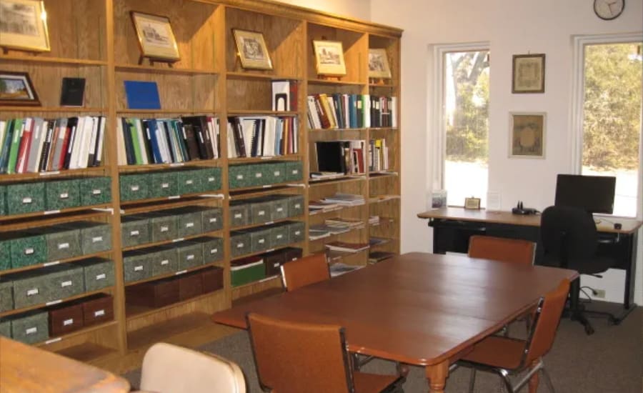 Inside the genealogy and research library