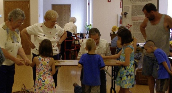 Children visiting the Museum and interacting with displays