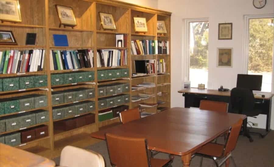 Inside the Research Library at the Warren County Historical Society